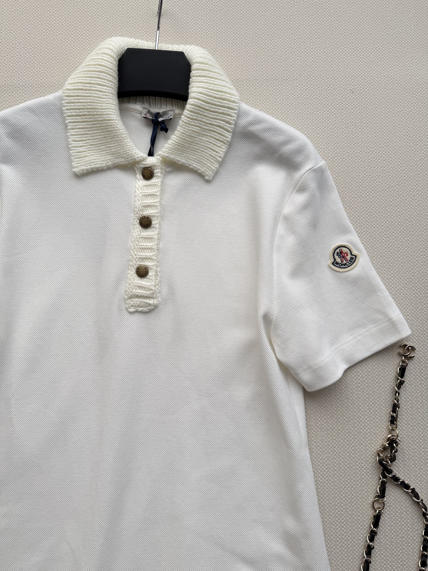 MONCLER 26S SHORT-SLEEVE POLO DRESS 673