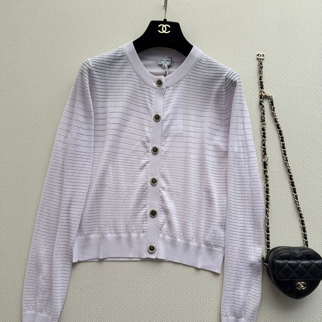 CHANEL 26S MINT KNIT CARDIGAN 1328