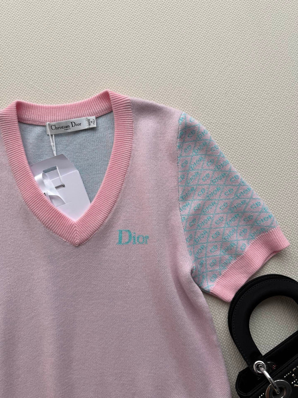 DIOR 26S SHORT-SLEEVE KNIT TOP 1307