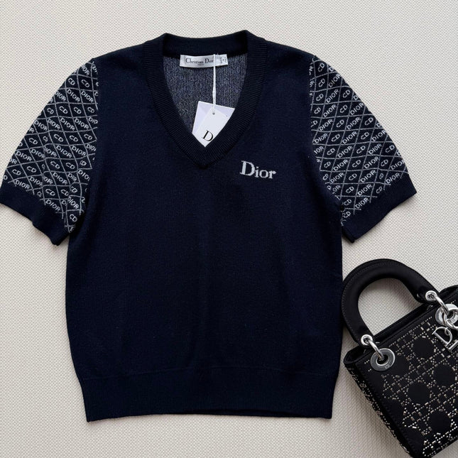 DIOR 26S SHORT-SLEEVE KNIT TOP 1306