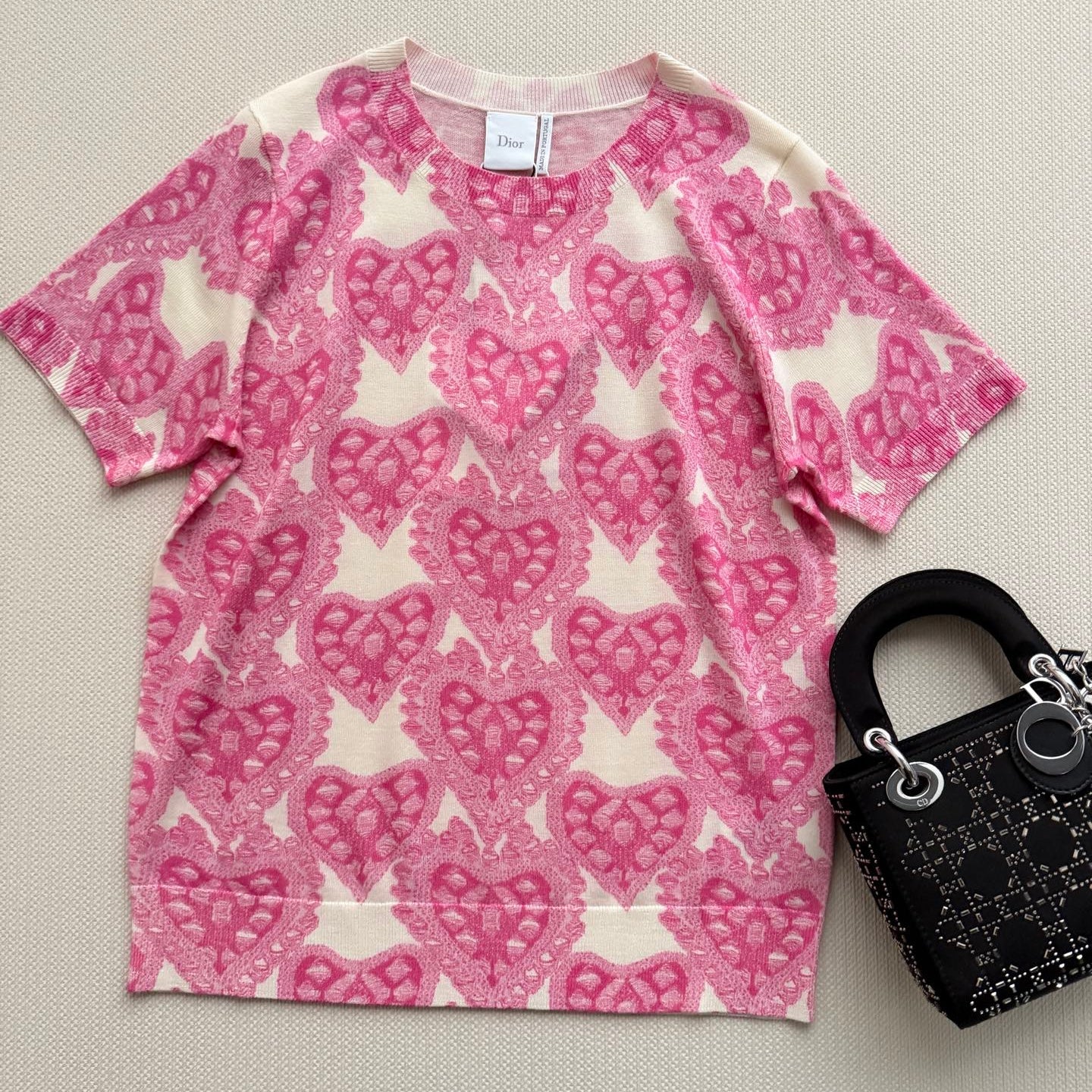 DIOR 26S SHORT SLEEVE KNIT TOP 1327