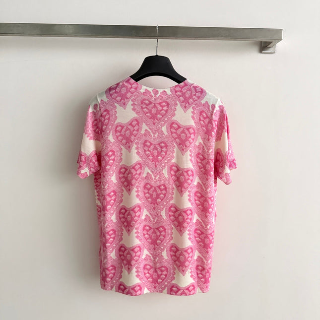 DIOR 26S SHORT SLEEVE KNIT TOP 1327