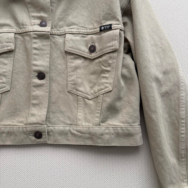 PRADA 26S LEATHER COLLAR JACKET STYLE 938