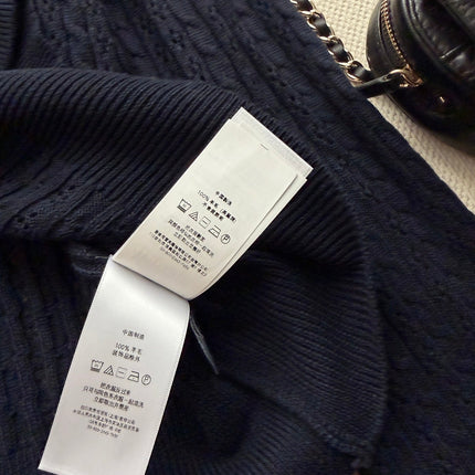 RALPH LAUREN 26S LAYERED V-NECK CABLE-KNIT SWEATER 706