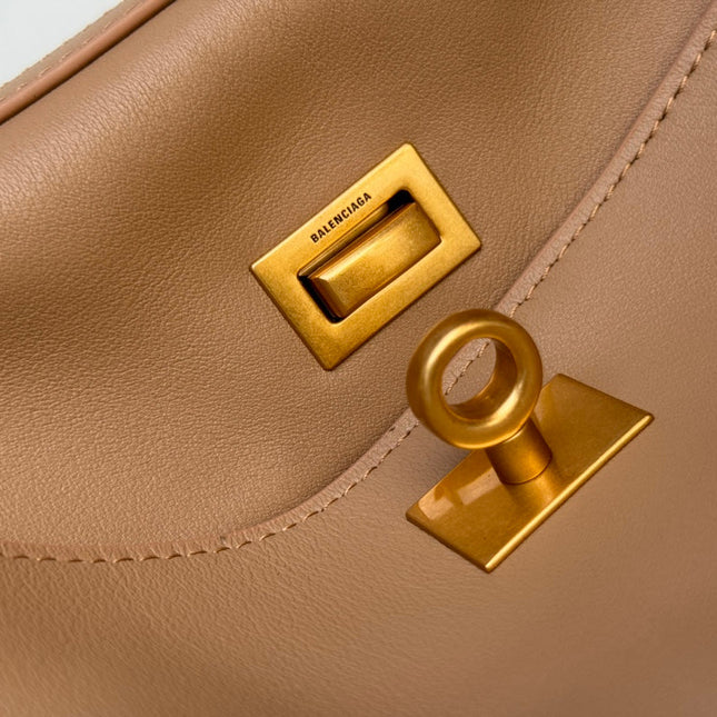 RODEO MEDIUM BAG 35 IN CAMEL BEIGE SMOOTH CALFSKIN GOLD HARDWARE