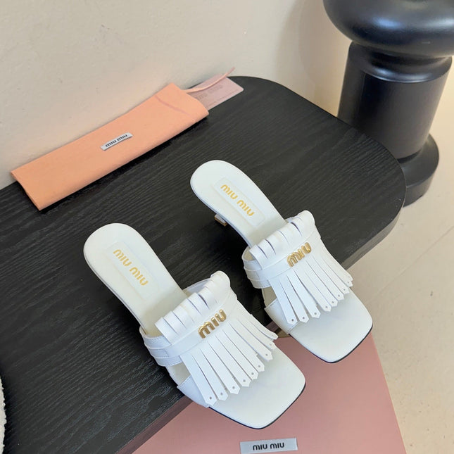 MIUMIU 26S HIGH-HEEL SANDALS 40MM IN WHITE CALFSKIN