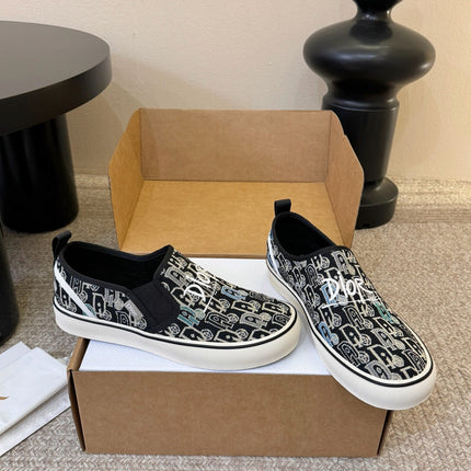 DIOR 26S WALK'N'DIOR SLIP-ON SNEAKERS IN MULTICOLOR DIOR OBLIQUE EMBROIDERED CANVAS STYLE 06