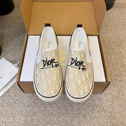 DIOR 26S WALK'N'DIOR SLIP-ON SNEAKERS IN MULTICOLOR DIOR OBLIQUE EMBROIDERED CANVAS STYLE 05