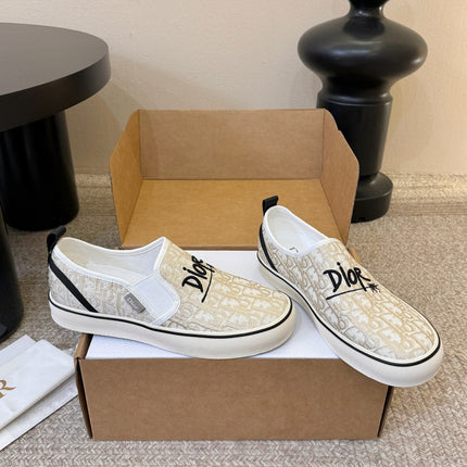 DIOR 26S WALK'N'DIOR SLIP-ON SNEAKERS IN MULTICOLOR DIOR OBLIQUE EMBROIDERED CANVAS STYLE 05
