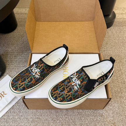 DIOR 26S WALK'N'DIOR SLIP-ON SNEAKERS IN MULTICOLOR DIOR OBLIQUE EMBROIDERED CANVAS STYLE 04