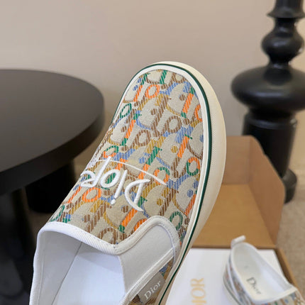 DIOR 26S WALK'N'DIOR SLIP-ON SNEAKERS IN MULTICOLOR DIOR OBLIQUE EMBROIDERED CANVAS STYLE 03