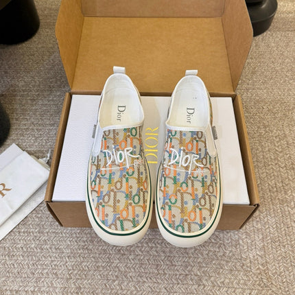 DIOR 26S WALK'N'DIOR SLIP-ON SNEAKERS IN MULTICOLOR DIOR OBLIQUE EMBROIDERED CANVAS STYLE 03