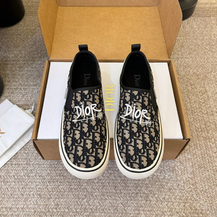 DIOR 26S WALK'N'DIOR SLIP-ON SNEAKERS IN MULTICOLOR DIOR OBLIQUE EMBROIDERED CANVAS STYLE 02
