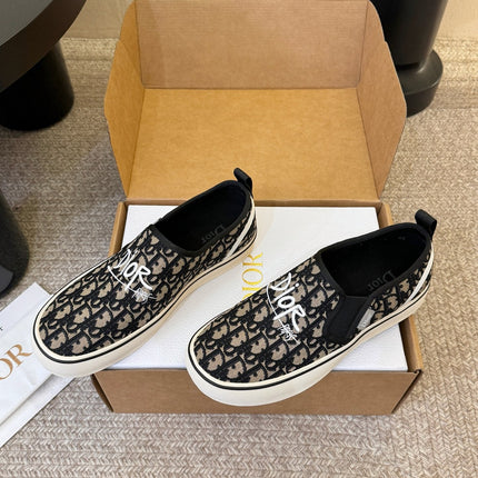 DIOR 26S WALK'N'DIOR SLIP-ON SNEAKERS IN MULTICOLOR DIOR OBLIQUE EMBROIDERED CANVAS STYLE 02