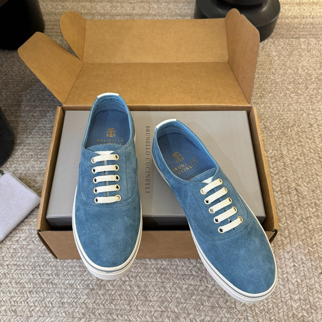 LP 26S LACE-UP SNEAKERS IN BLUE SUEDE