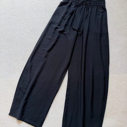 RALPH LAUREN 26S COTTON LINEN WIDE-LEG PANTS 533