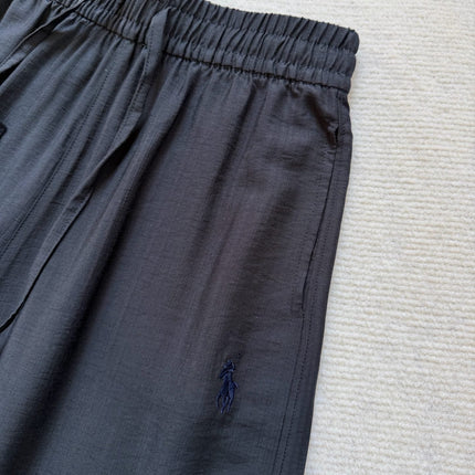 RALPH LAUREN 26S COTTON LINEN WIDE-LEG PANTS 533