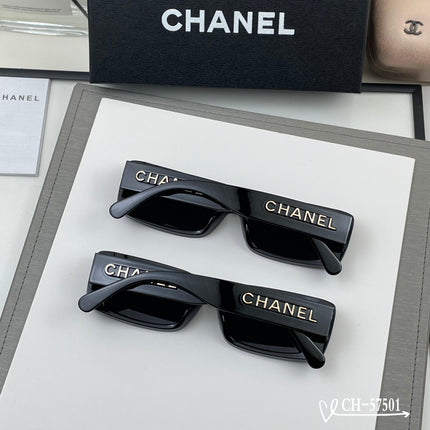 CHANEL 26S SQUARE FRAME IN BLACK ACETATE 409962