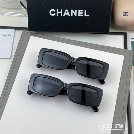 CHANEL 26S SQUARE FRAME IN BLACK ACETATE 409962