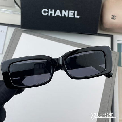 CHANEL 26S SQUARE FRAME IN BLACK ACETATE 409962