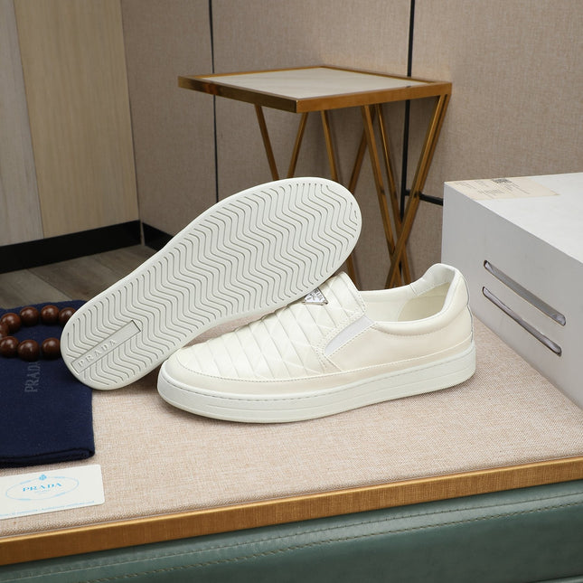 PRA LOAFER IN BEIGE CREAM EMBOSSED CALFSKIN