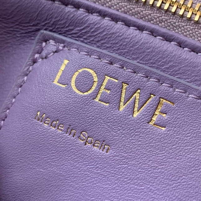 LOEWE 25S PUFFER GOYA BAG 23 IN LIGHT LAVENDER NAPPA LAMBSKIN