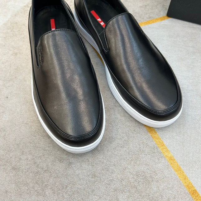 PRA LOAFERS IN BLACK LEATHER