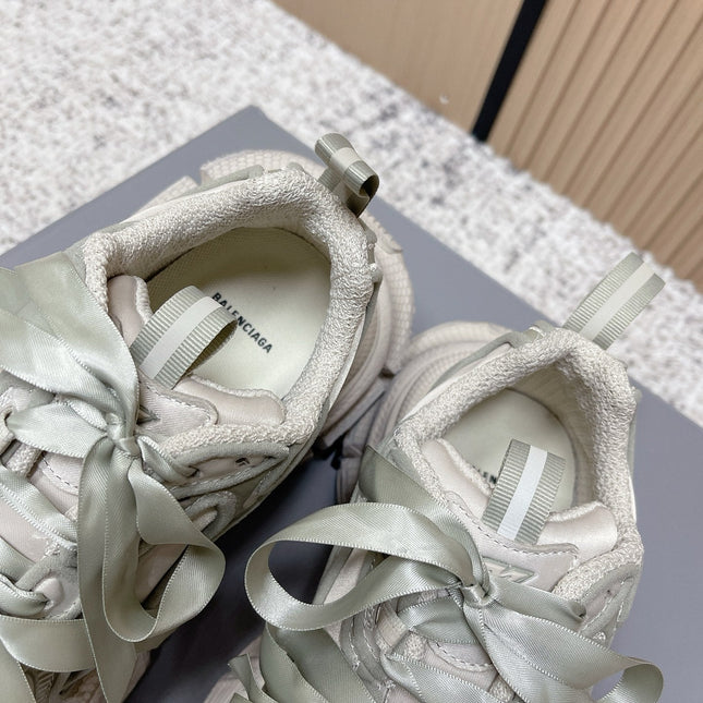 BALENCIAGA 25S 3XL SNEAKERS IN TAUPE GRAY PU LEATHER