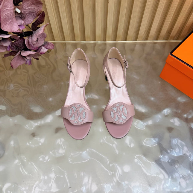 HM 26S MARQUISE SANDAL 45MM IN DUSTY PINK CALFSKIN
