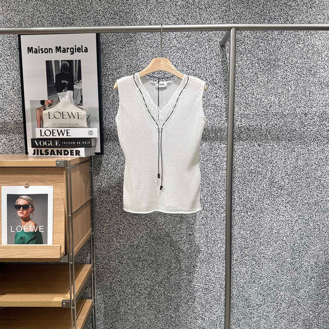 CELINE 26S SLEEVELESS KNIT TOP 461