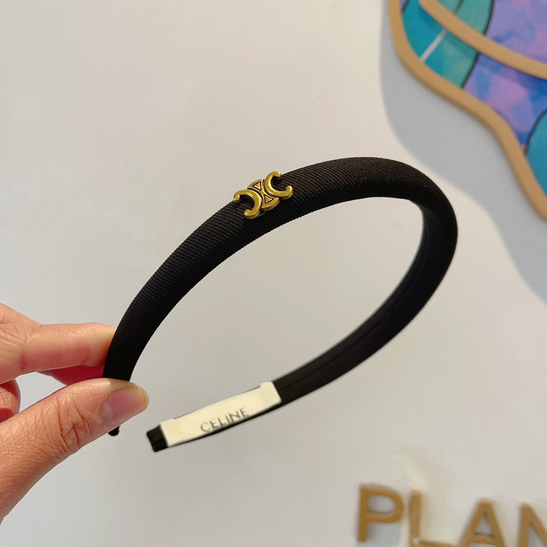 BLACK FABRIC HAIRBAND 425458