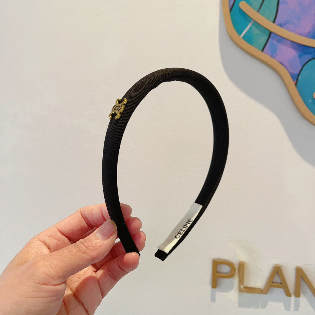 BLACK FABRIC HAIRBAND 425458