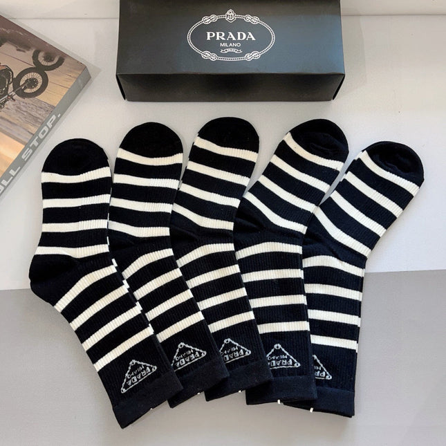 PRADA 26S CREW SOCKS 549153 (1 BOX)
