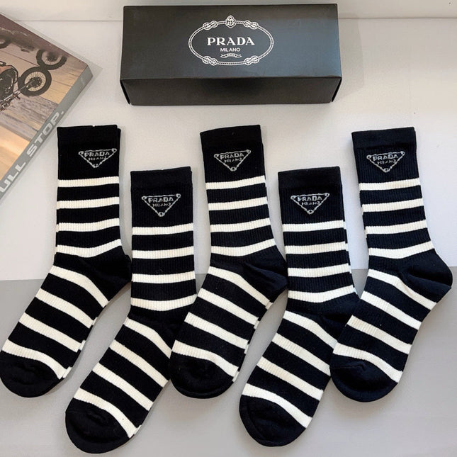 PRADA 26S CREW SOCKS 549153 (1 BOX)