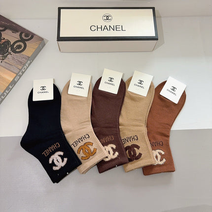 CHANEL 26S ANKLE SOCKS 412387 (1 BOX)