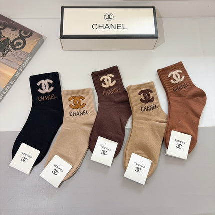 CHANEL 26S ANKLE SOCKS 412387 (1 BOX)