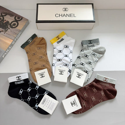 CHANEL 26S ANKLE SOCKS 412389 (1 BOX)