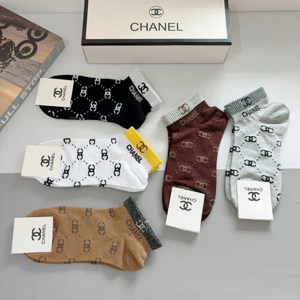 CHANEL 26S ANKLE SOCKS 412389 (1 BOX)