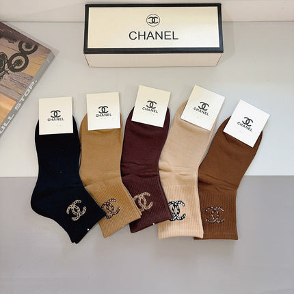 CHANEL 26S ANKLE SOCKS 412391 (1 BOX)