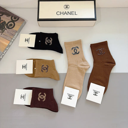 CHANEL 26S ANKLE SOCKS 412391 (1 BOX)