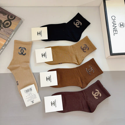 CHANEL 26S ANKLE SOCKS 412391 (1 BOX)