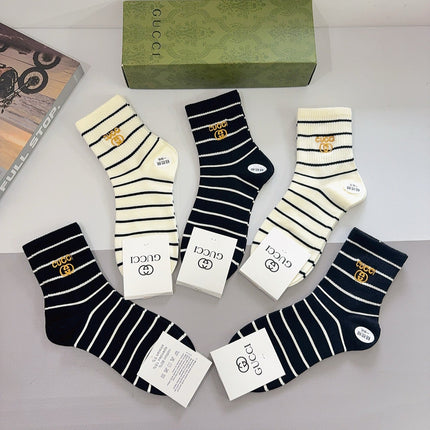 GUCCI 26S CREW SOCKS 393963 (1 BOX)