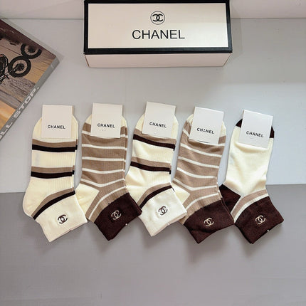 CHANEL 26S ANKLE SOCKS 412393 (1 BOX)