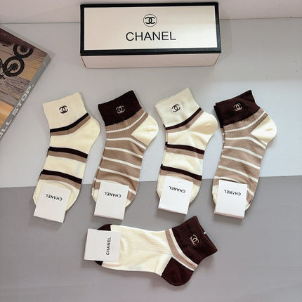 CHANEL 26S ANKLE SOCKS 412393 (1 BOX)