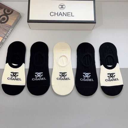 CHANEL 26S NO-SHOW SOCKS 412398 (1 BOX)