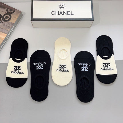 CHANEL 26S NO-SHOW SOCKS 412398 (1 BOX)