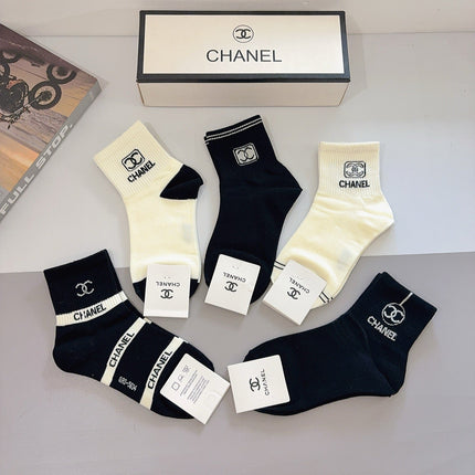 CHANEL 26S ANKLE SOCKS 412401 (1 BOX)