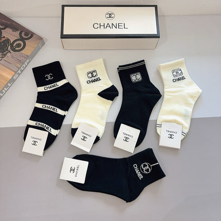 CHANEL 26S ANKLE SOCKS 412401 (1 BOX)