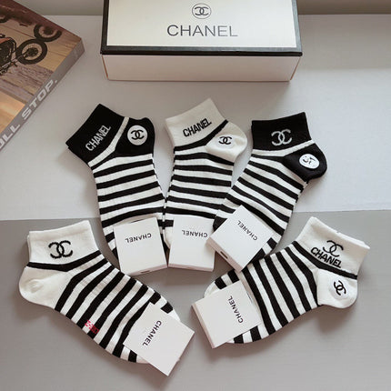 CHANEL 26S ANKLE SOCKS 412403 (1 BOX)