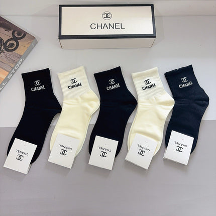 CHANEL 26S ANKLE SOCKS 412405 (1 BOX)